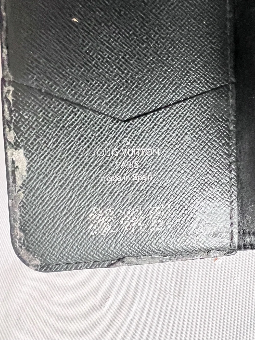 Louis Vuitton Damier Graphite Canvas Phone Folio Case black grey